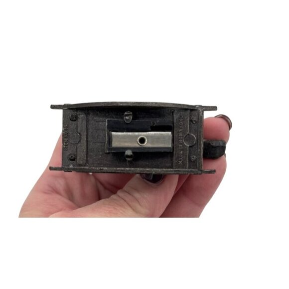 Vtg Cast Iron Rocking Horse Pencil Sharpener Heavy Metal 2.5" - Picture 2 of 3